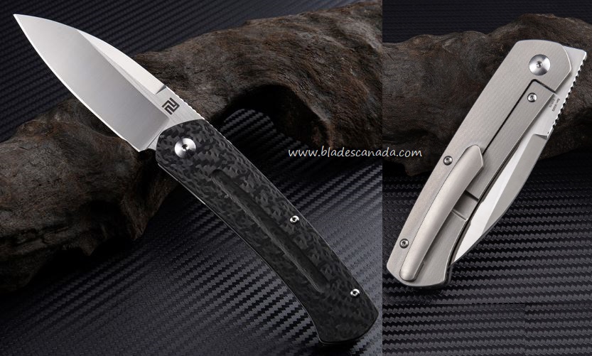 Artisan Cutlery Centauri Flipper Framelock Knife, S35VN, CF, ATZ1839GMCF
