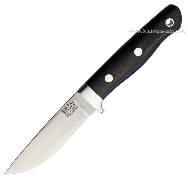 Bark River Mountaineer II Fixed Blade Knife, CPM CruWear, Micarta Black, BA02064MBC