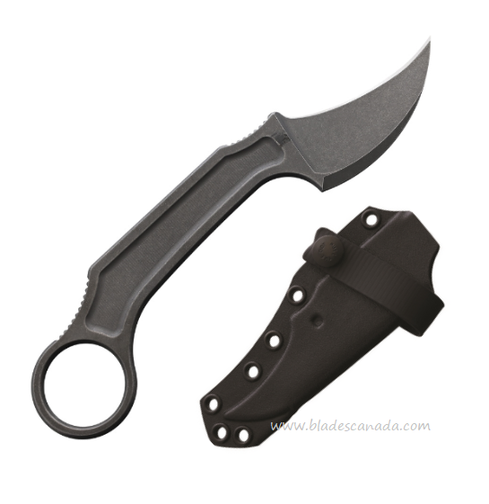 Bastinelli Creations Fixed Blade Knife, N690 SW, Kydex Sheath, BAS238