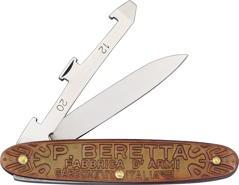 Beretta Coltello PB Replica Slipjoint Folding Knife, A1S1 420, Copper, Cartridge Extractor, BE490
