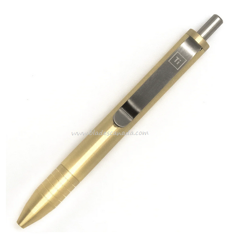 Big Idea Design Mini Click Pen, Brass, 007483