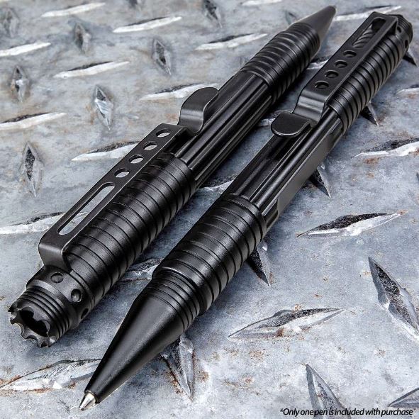 Black Tactical Pen, Aluminum Black, BK3700