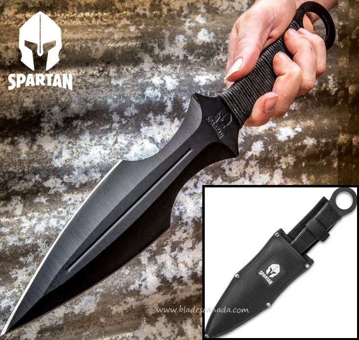 Super Spartan Throwing Dagger w/ Nylon Sheath, 14.75" O/A, BK4216