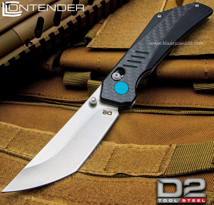 Contender Torque Folding Knife, D2 Steel, G10 w/CF Onlay, BK5521