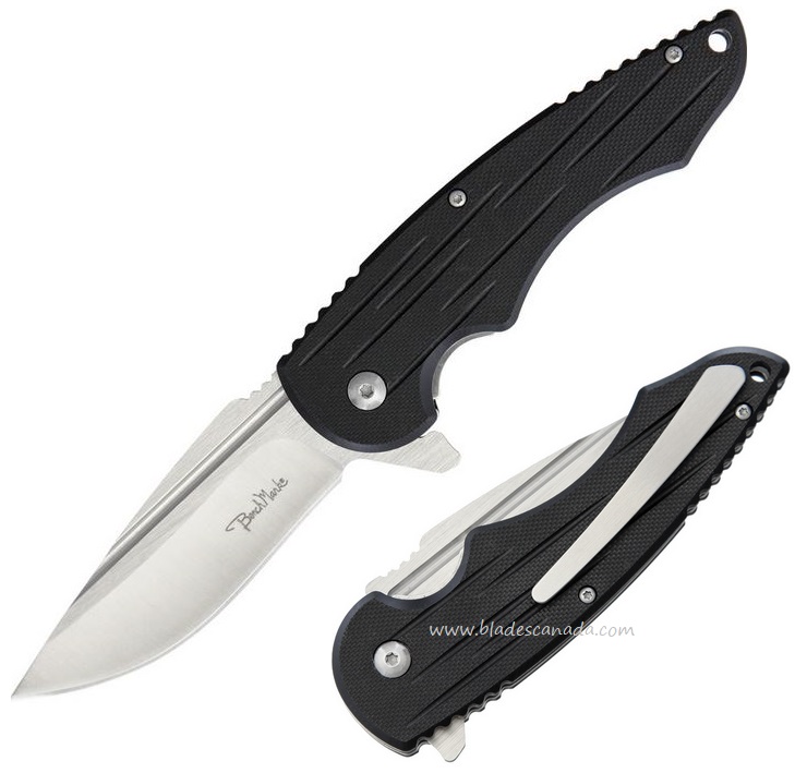 Benchmark Flipper Folding Knife, G10 Black, BMK115