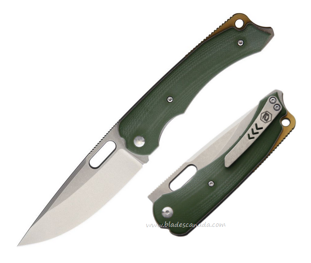 Bladerunners Systems Navajo Folding Knife, M390 SW, G10 Green, BRS007G
