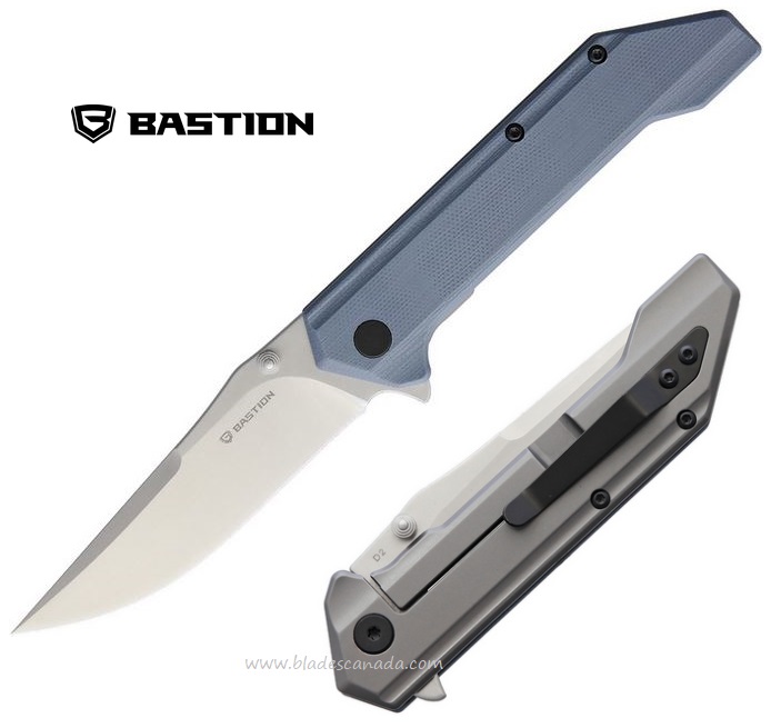 Bastion Stryker Flipper Framelock Knife, D2, G10/Stainless, BSTN2411