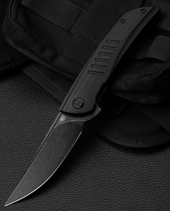 Bestech Swift Flipper Folding Knife, D2, G10 Black, BG30D