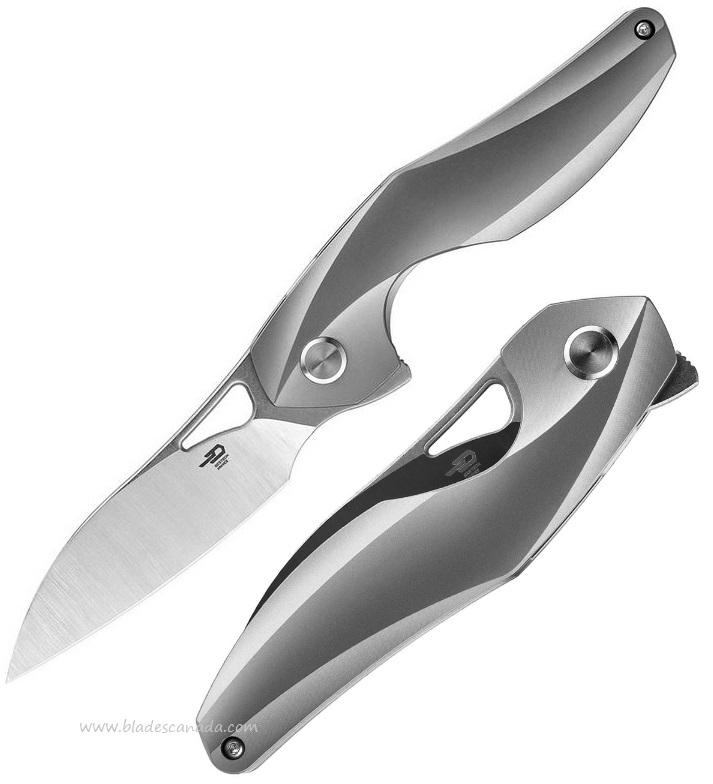 Bestech Reticulan Flipper Framelock Knife, S35VN, Titanium, BT2003A