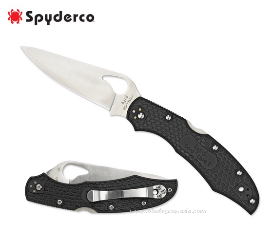 Byrd Cara Cara Gen 2 Folding Knife, FRN Black, by Spyderco BY03PBK2
