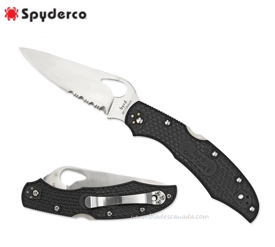 Byrd Cara Cara Gen 2 Folding Knife, FRN Black, by Spyderco, BY03PSBK2