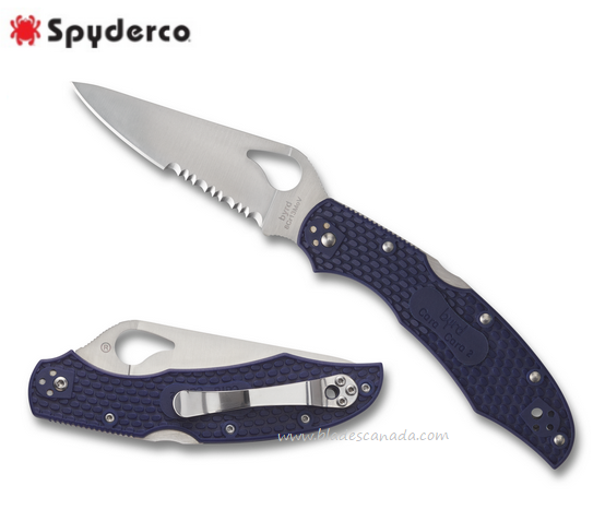 Byrd Cara Cara 2 Folding Knife, FRN Blue, by Spyderco, BY03PSBL2