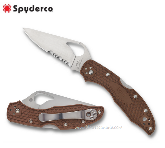 Byrd Meadowlark Folding Knife, FRN Brown, by Spyderco, BY04PSBN2