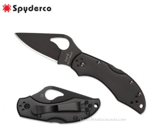 Byrd Robin 2 Folding Knife, Stainless Handle, by Spyderco, BY10BKP2 - Click Image to Close