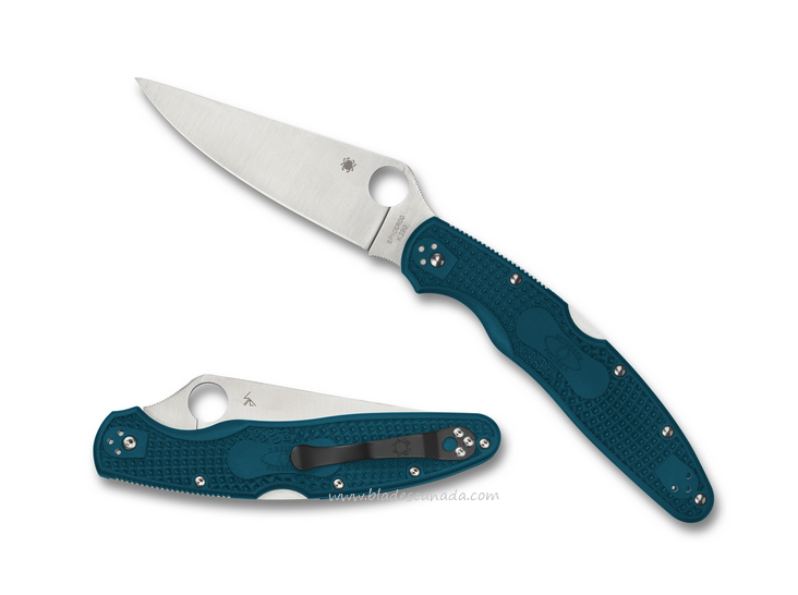 Spyderco Police 4 Folding Knife, K390, FRN Blue, C07FPK390
