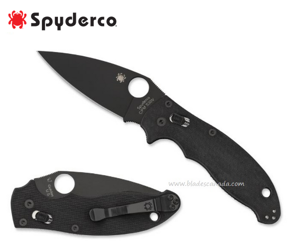 Spyderco Manix 2 Folding Knife, CPM S30V, G10 Black, C101GPBBK2