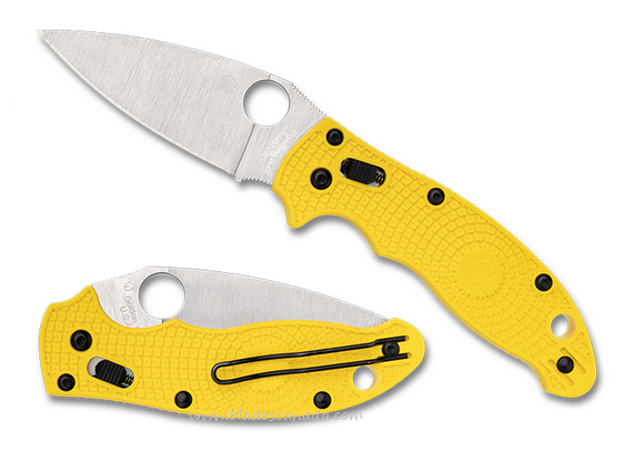 Spyderco Manix 2 Lightweight Salt Folding Knife, CPM Magnacut, FRCP Yellow, C101PYL2