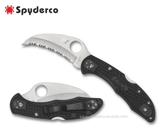 Spyderco Tasman Salt 2 Folding Knife, H1 Steel, FRN Black, C106SBK2