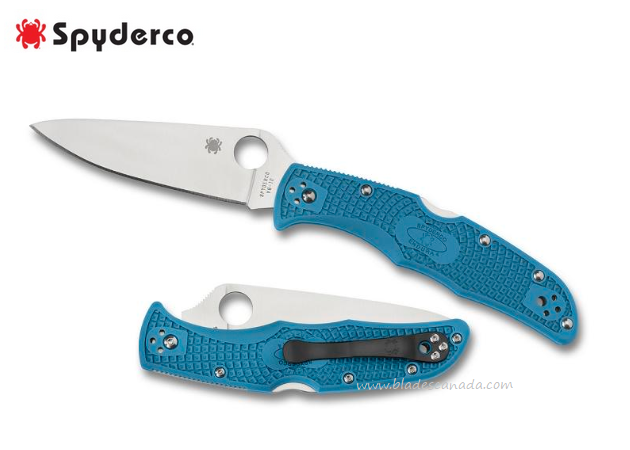 Spyderco Endura 4 Folding Knife, VG10, FRN Blue, C10FPBL