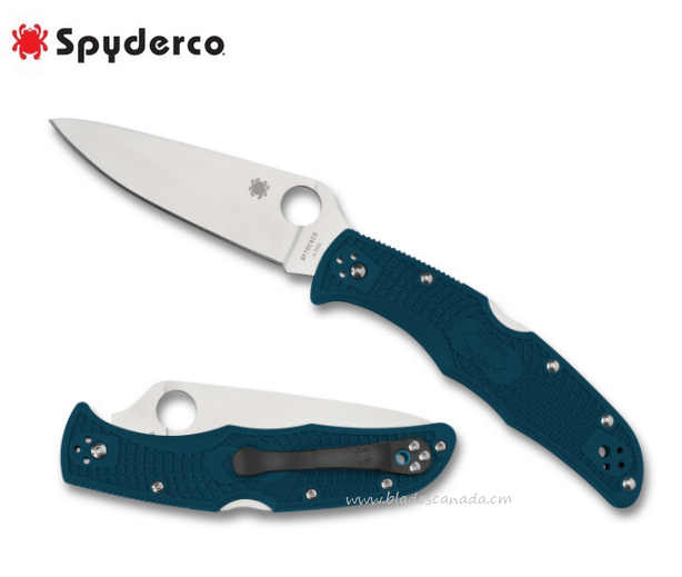 Spyderco Endura 4 Folding Knife, K390, FRN Blue, C10FPK390