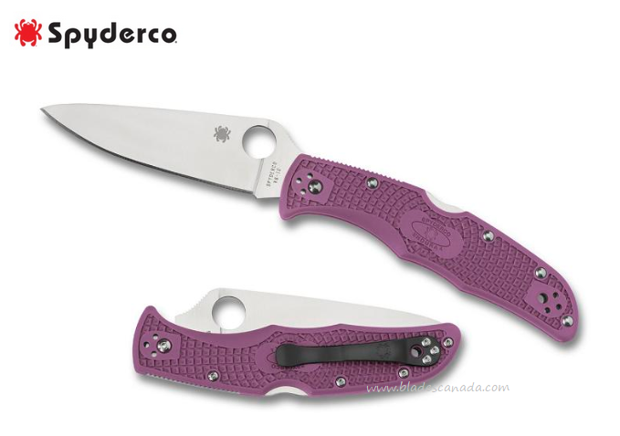Spyderco Endura 4 Folding Knife, VG10, FRN Purple, C10FPPR