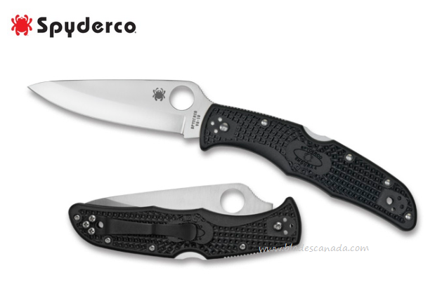 Spyderco Endura 4 Folding Knife, VG10, FRN Black, C10PBK