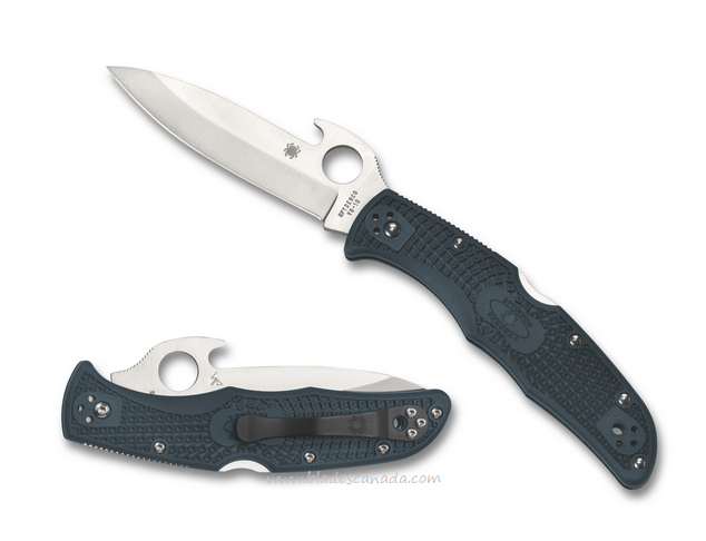 Spyderco Endura 4 Folding Knife, VG10, FRN Black, "Wave" Opening, C10PGYW