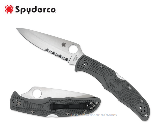 Spyderco Endura 4 Folding Knife, VG10, FRN Foliage Green, C10PSFG