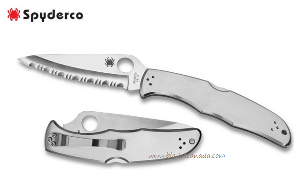 Spyderco Endura 4 Folding Knife, VG10, Stainless Handle, C10S