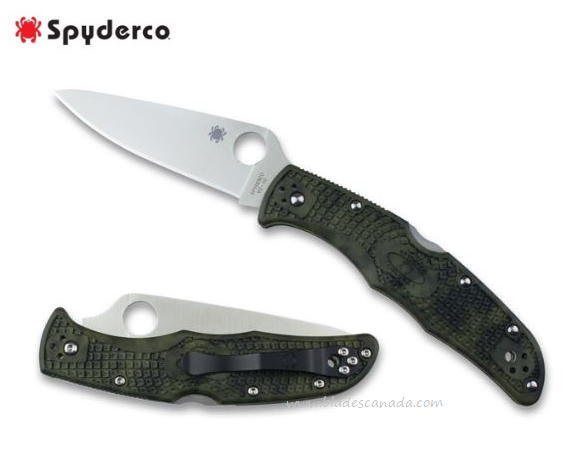 Spyderco Endura 4 Folding Knife, VG10, FRN Zome Green, C10ZFPGR