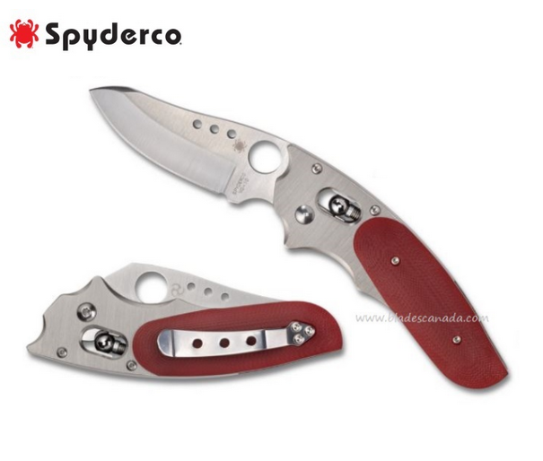 Spyderco Sprint Run Viele Phoenix Folding Knife, VG10, G10 Red, C114GRD