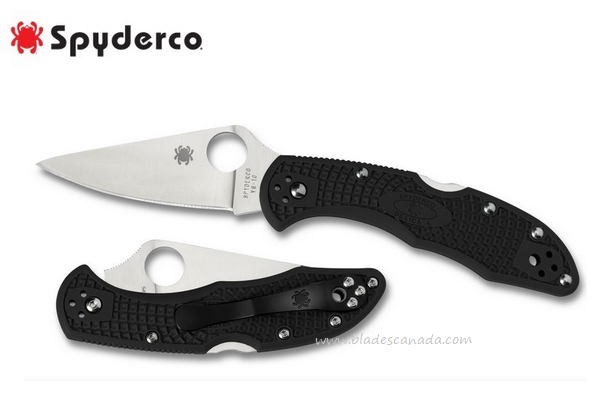 Spyderco Delica 4 Folding Knife, VG10, FRN Black, C11FPBK