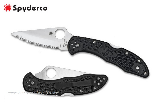 Spyderco Delica 4 Folding Knife, VG10, FRN Black, C11SBK