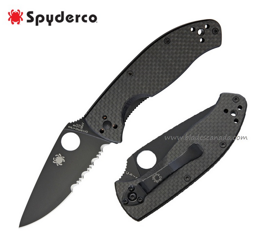 Spyderco Tenacious Folding Knife, Carbon Fiber, C122CFBBKPS