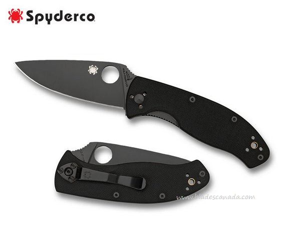 Spyderco Tenacious Folding Knife, G10 Black, C122GBBKP