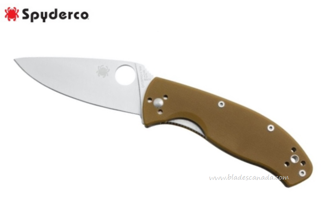 Spyderco Tenacious Folding Knife, G10 Brown, C122GPBN