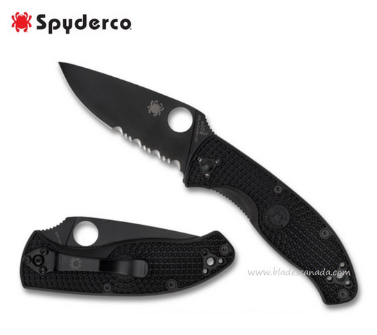 Spyderco Tenacious Folding Knife, FRN Black, C122PSBBK