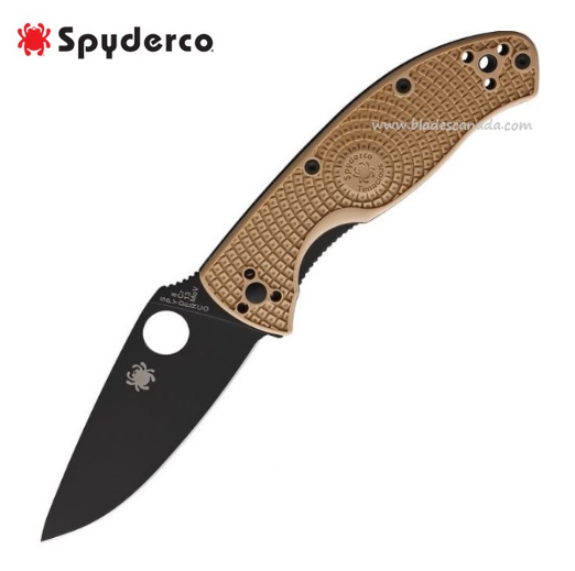 Spyderco Tenacious Folding Knife, FRN Tan, C122PTNBK