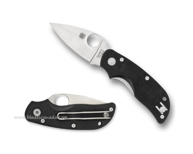 Spyderco Cat Folding Knife, CTS BD1, G10 Black, C129GP2