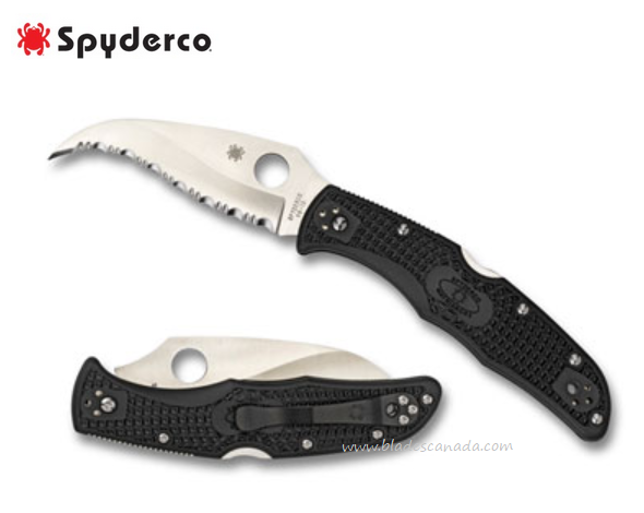 Spyderco Matriarch 2 Folding Knife, VG10 SpyderEdge, FRN Black, C12SBK2
