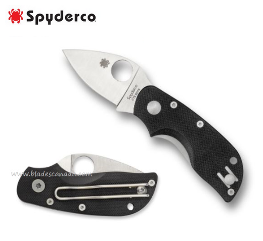 Spyderco Chicago Folding Knife, CTS-BD1, G10 Black, C130GP