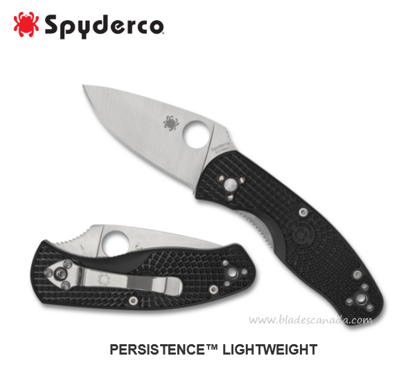 Spyderco Persistence Lightweight Folding Knife, FRN Black, C136PBK