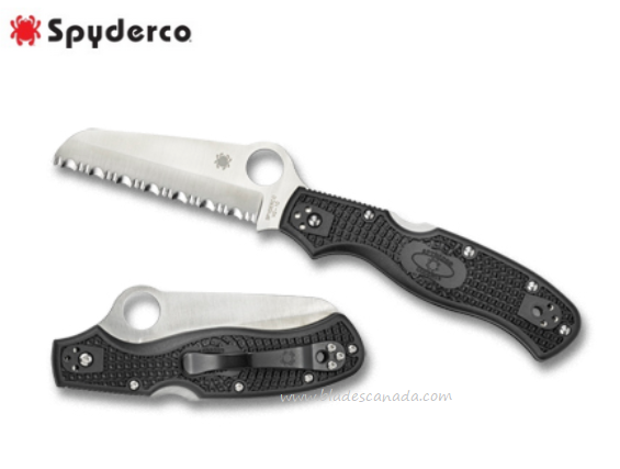 Spyderco Rescue 3 Folding Knife, VG10 SpyderEdge, FRN Black, C14SBK3 - Click Image to Close