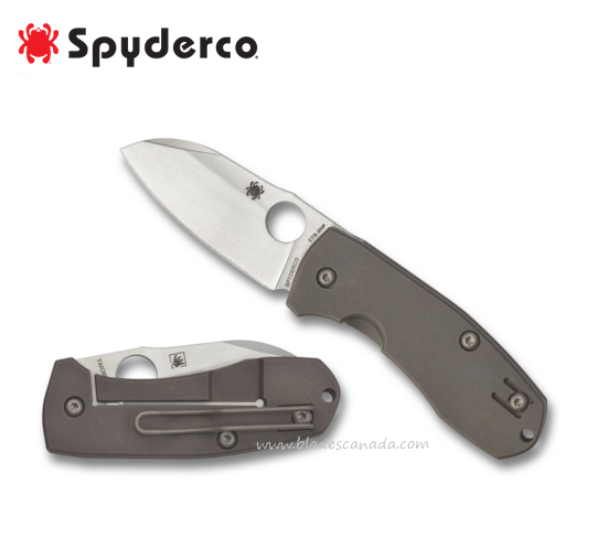 Spyderco Techno 2 Folding Knife, CTS XHP, Titanium Handle, C158TI2