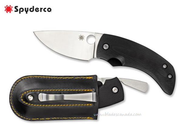 Spyderco Friction Non-Locking Folding Knife, VG-10, G10 Black, C167GP