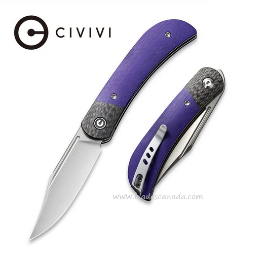 Civivi Appalachian Drifter II Flipper Folding Knife, Nitro V, G10/CF, C19010C-3