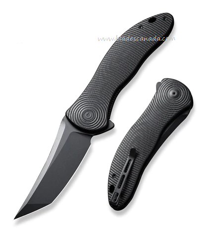 CIVIVI Synergy4 Flipper Folding Knife, Nitro-V Black, G10 Black, 21018B-1