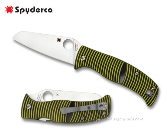 Spyderco Caribbean Compression Lock Folding Knife, LC200N, G10, C217GPSF