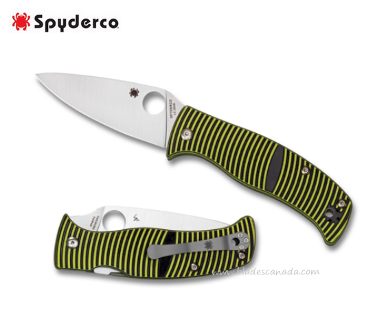 Spyderco Caribbean Compression Lock Folding Knife, LC200N Steel, G10, C217GP
