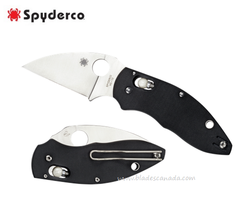 Spyderco Q Ball Folding Knife, VG10 Wharncliffe Blade, G10 Black, C219GP